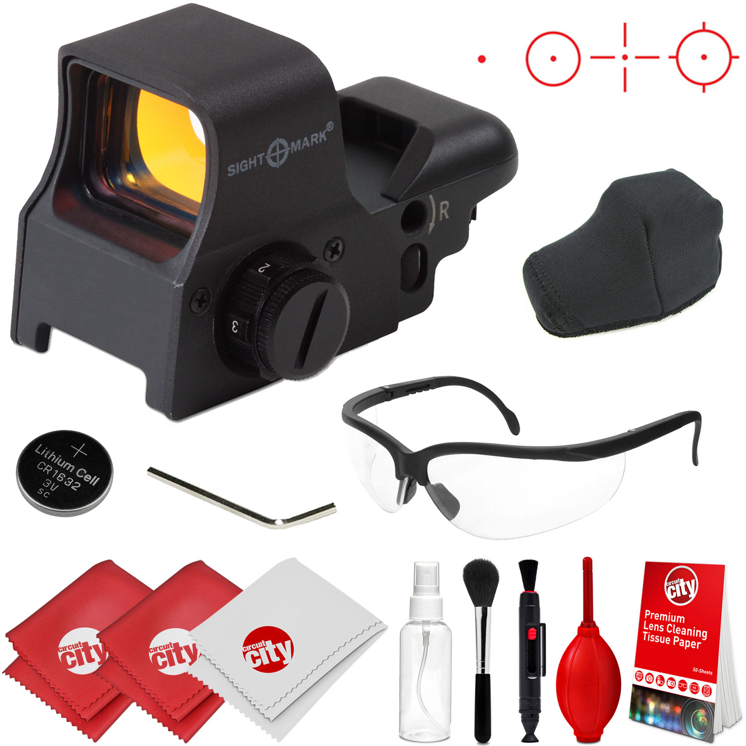 Sightmark Ultra Shot Reflex Rifle Sight w/ Clear Glasses and Cleaning Kit eBay